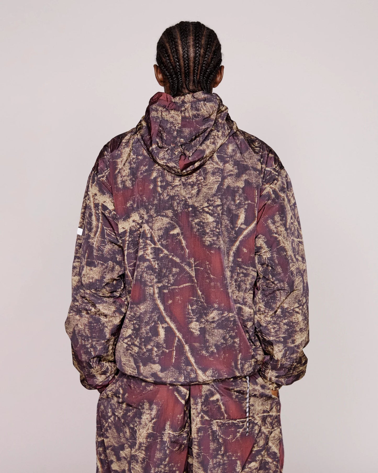 No Problemo Forest Glitch Nylon Jacket - Camo