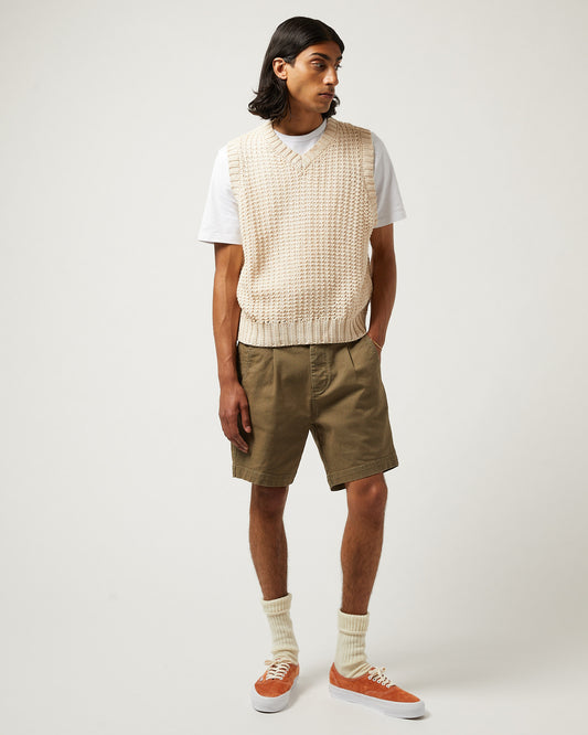 Corridor Mercerised Vest - Natural