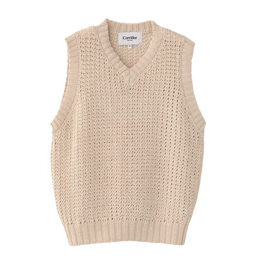 Corridor Mercerised Vest - Natural