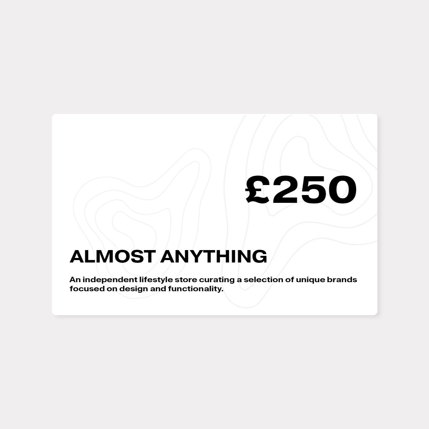 Gift Card £250