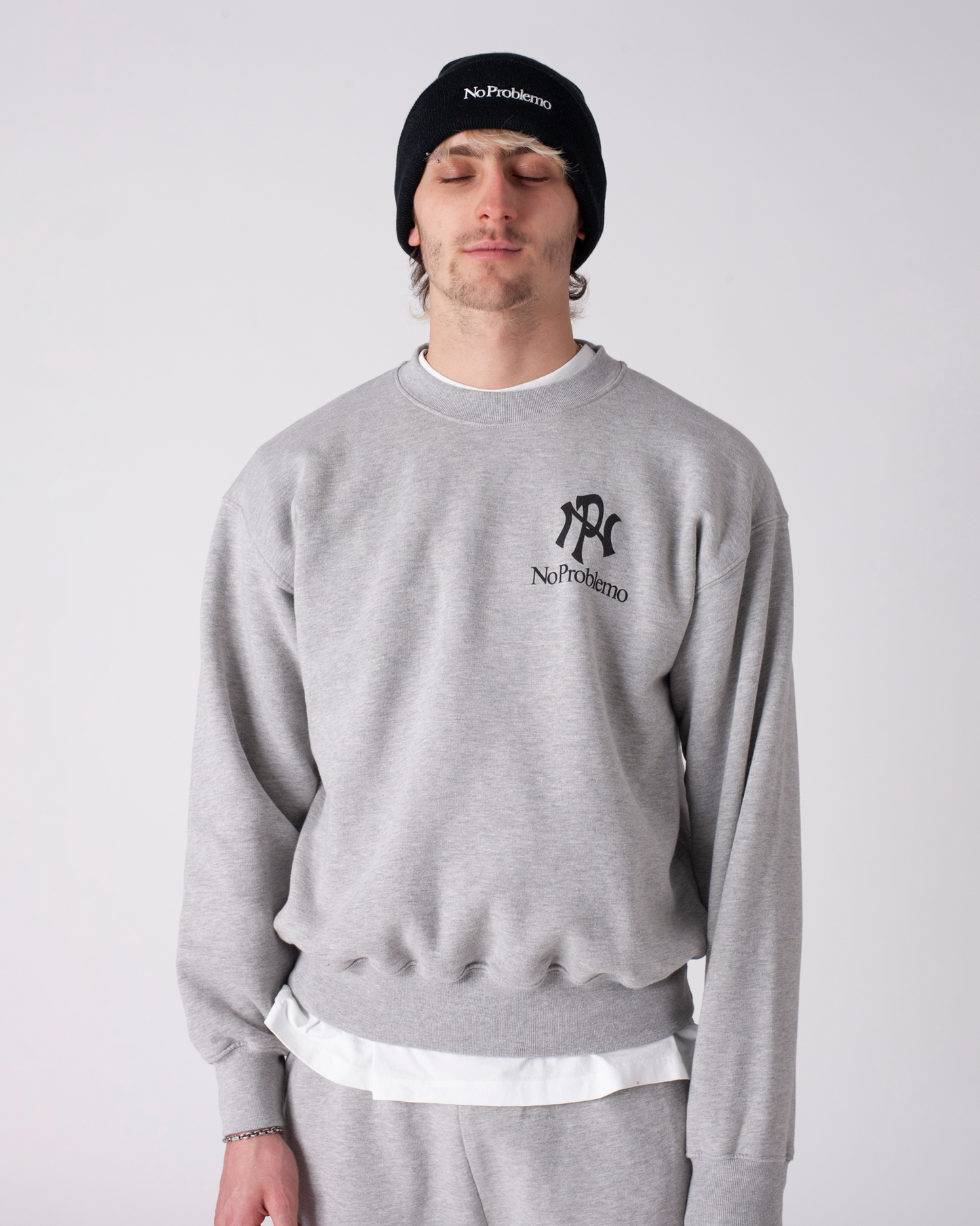 No Problemo NYP Sweatshirt - Grey Marl
