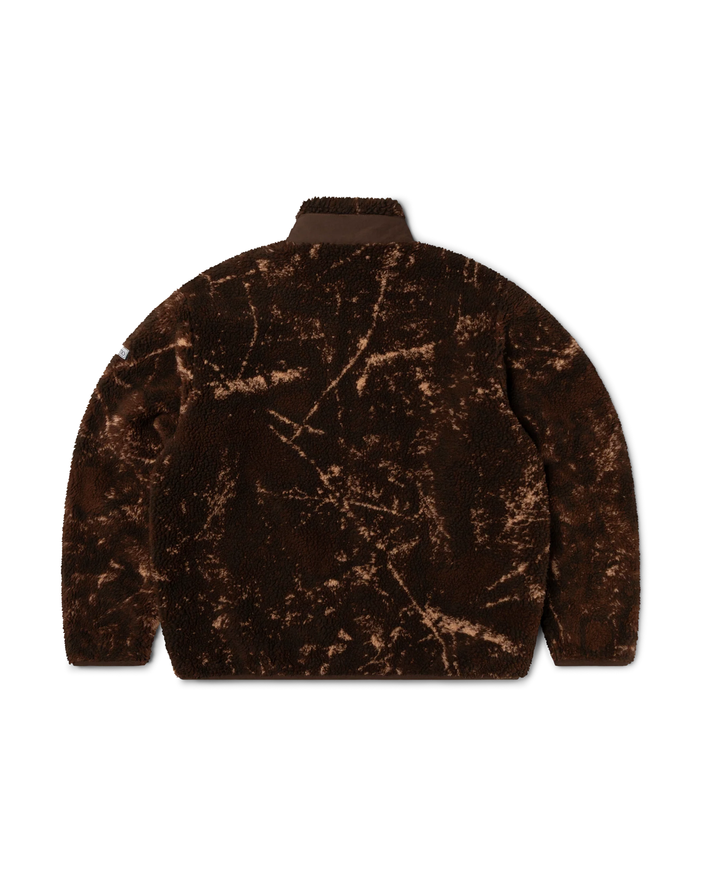 Brown distressed jacket on a white background