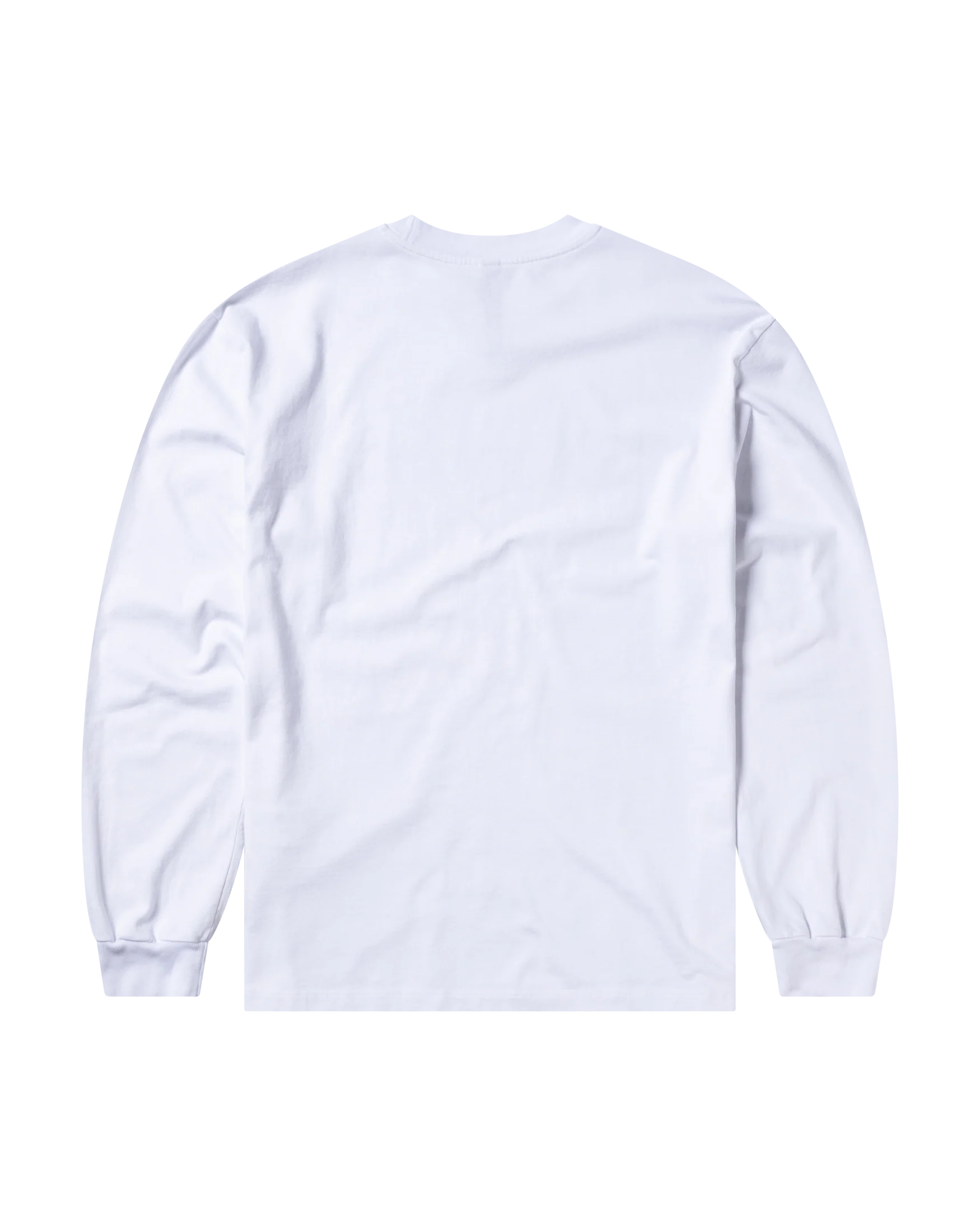 White long-sleeve shirt on a white background