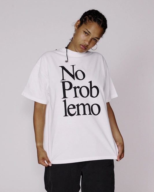No Problemo Wrapped T-Shirt - White