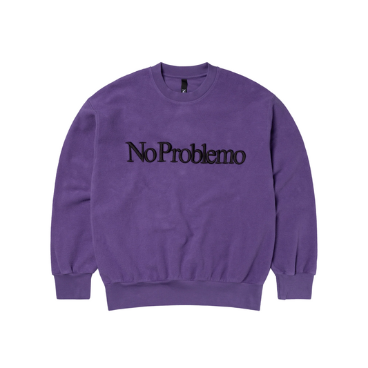 No Problemo Reverse Fleece Sweatshirt - Lilac