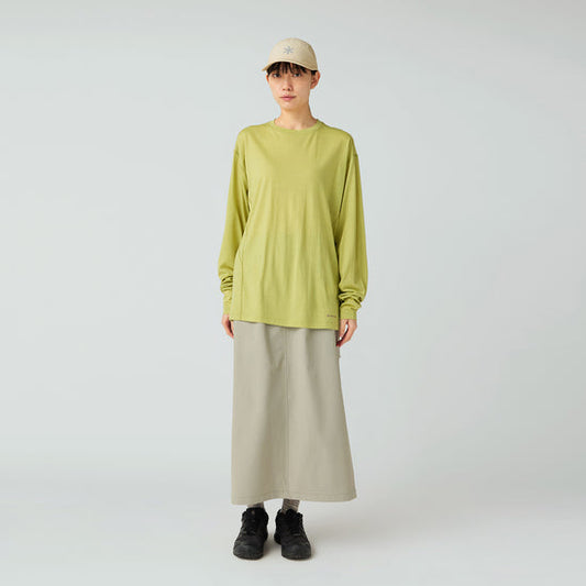 Snow Peak Merino Wool L/S T-Shirt - Light Green