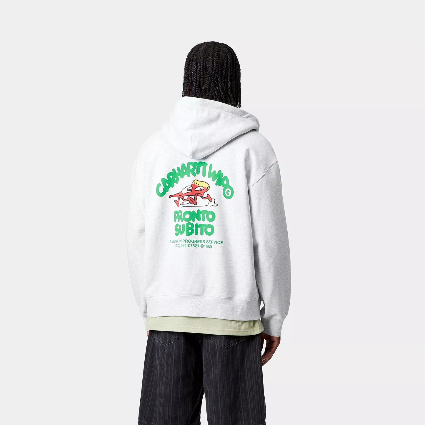 Carhartt WIP Hooded Pronto Full Zip - Heather Grey