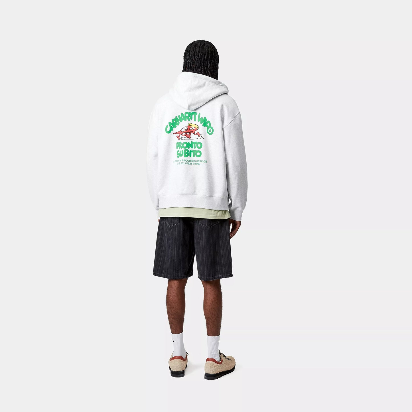 Carhartt WIP Hooded Pronto Full Zip - Heather Grey