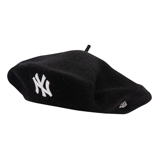 New Era New York Yankees Wool Beret - Black