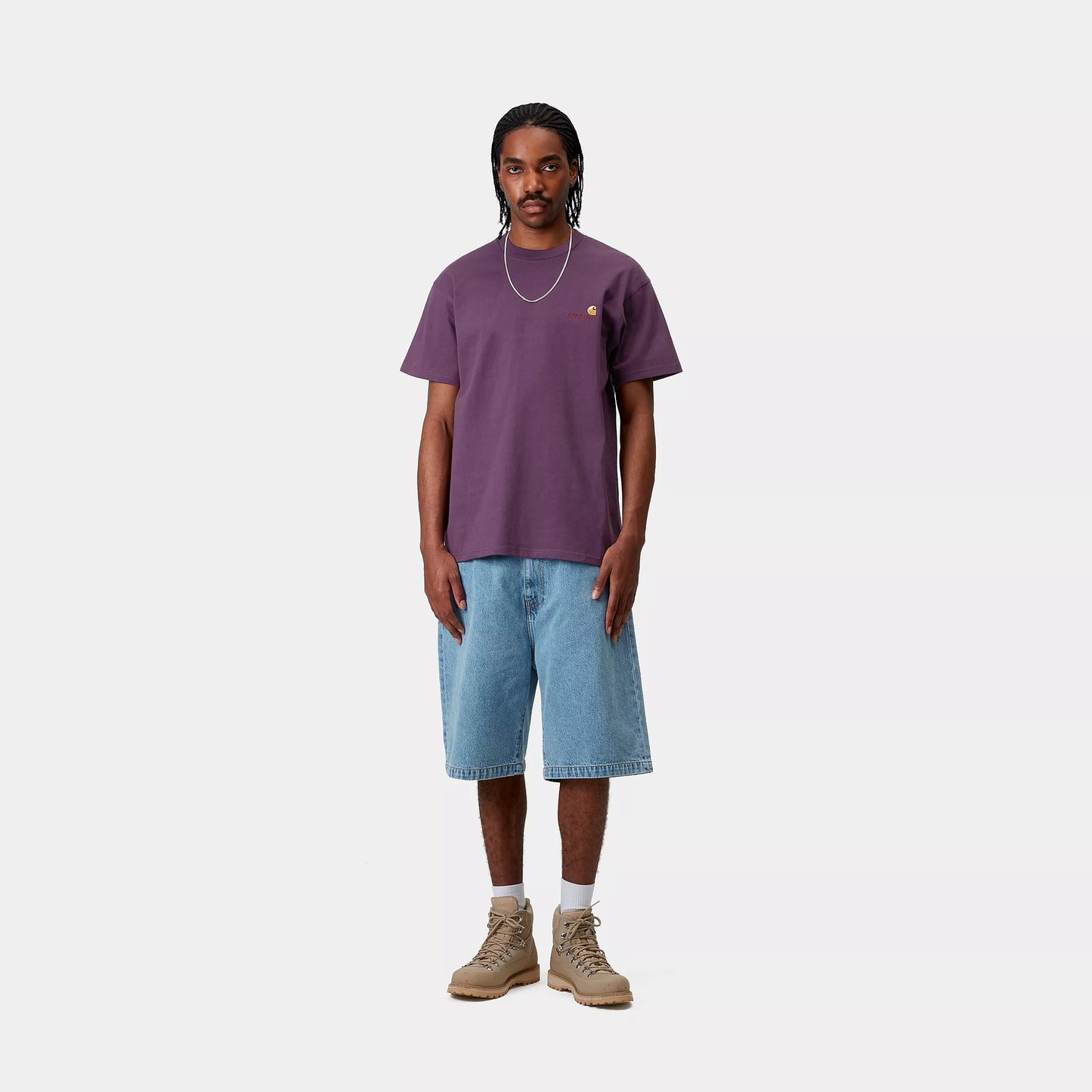 Carhartt WIP S/S American Script T-Shirt - Huckleberry