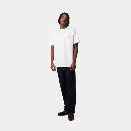 Carhartt WIP S/S American Script T-Shirt - White