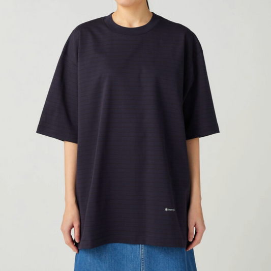 Snow Peak Organic Cotton Mercerised Border T-Shirt - Striped