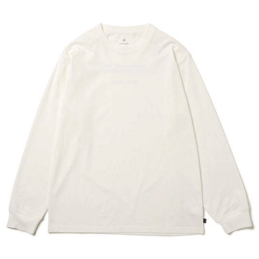Snow Peak Typography L/S T-Shirt - White