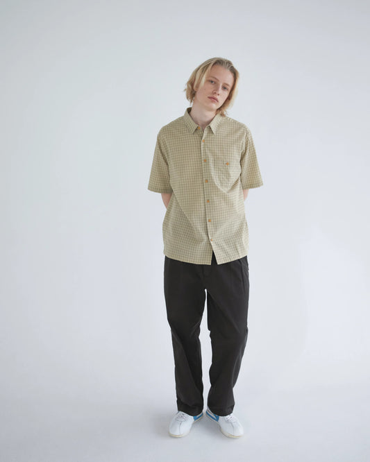 Khakis Border Check S/S Shirt - Green