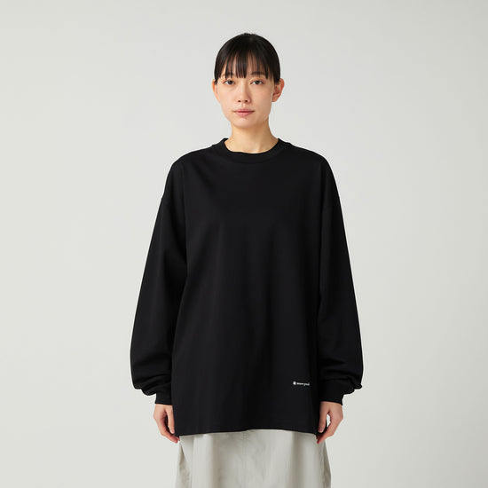 Snow Peak Organic Cotton Mercerised L/S T-Shirt - Black