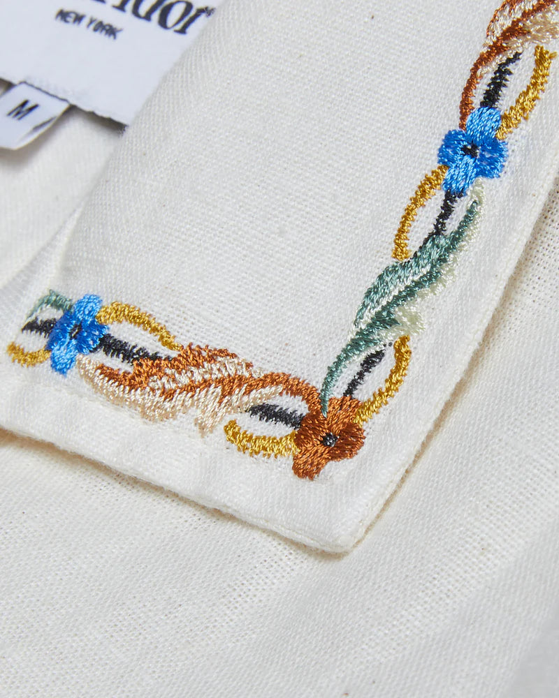 Corridor Rose Chain SS Camp Shirt - Natural