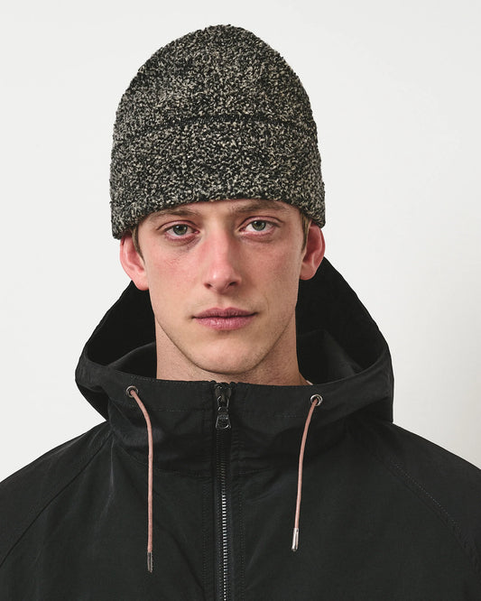 Café Mountain Fleece Cabin Beanie - Salt and Pepper