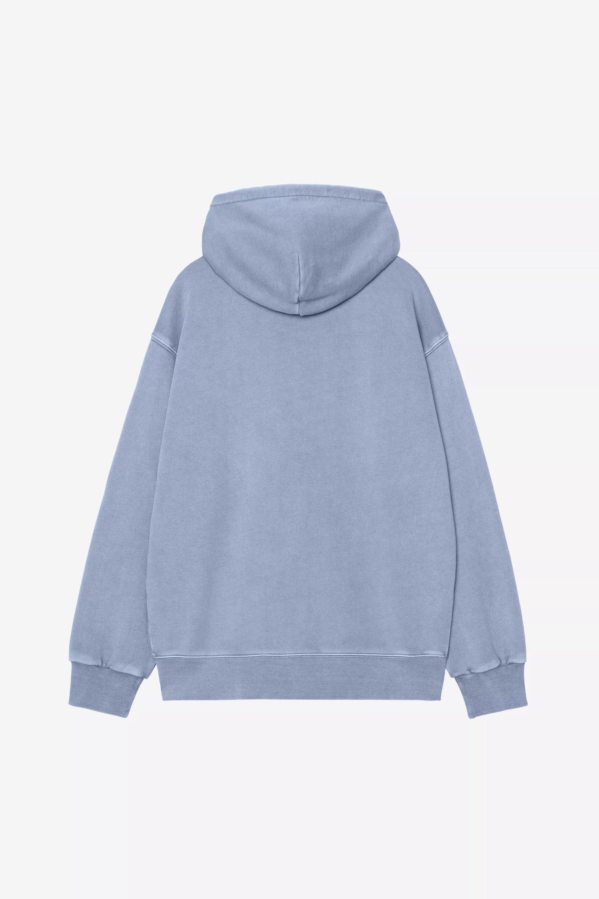 Light blue hoodie on a white background