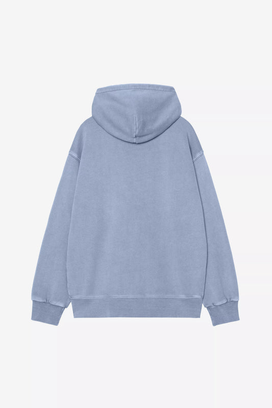 Light blue hoodie on a white background