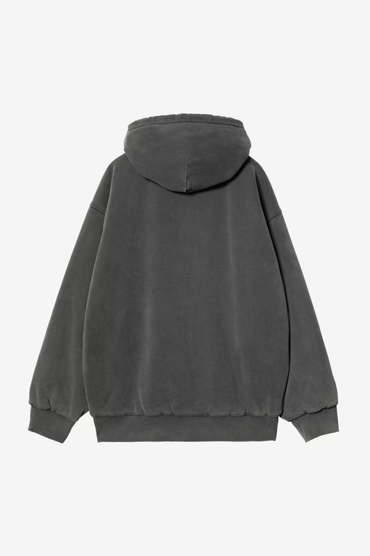 Dark gray hoodie on a white background