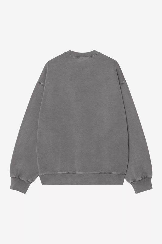 Gray sweatshirt on a white background