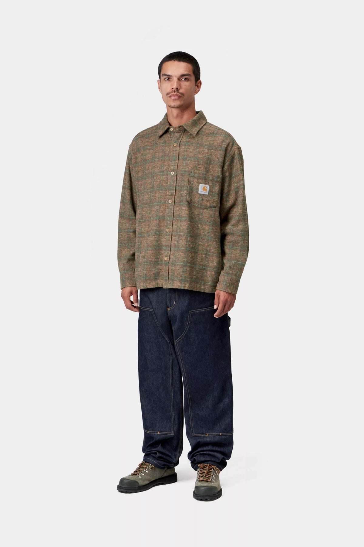 Carhartt WIP L/S Bagley Shirt - Brown Check