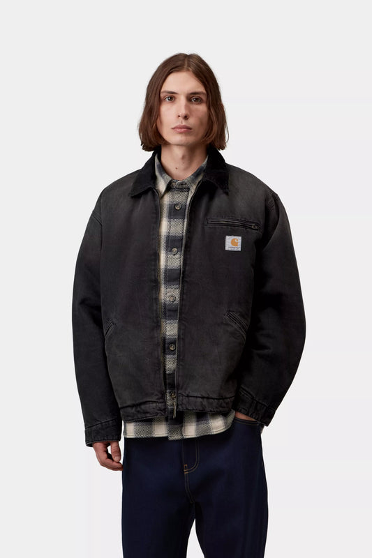 Carhartt WIP OG Detroit Jacket - Tobacco / Black Washed