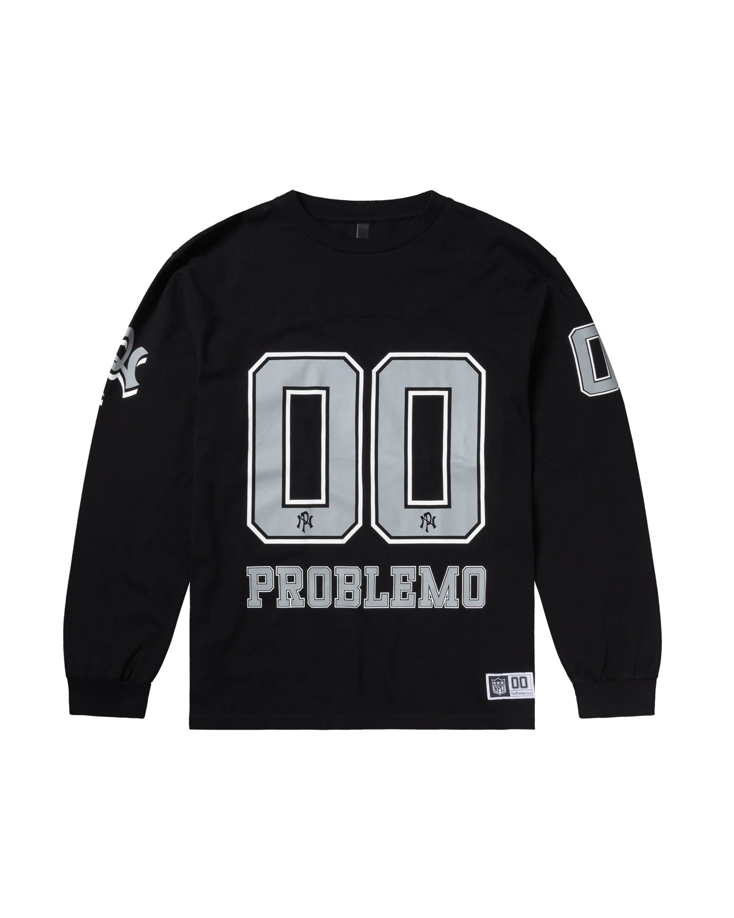 No Problemo Sports Cotton LS Jersey - Black