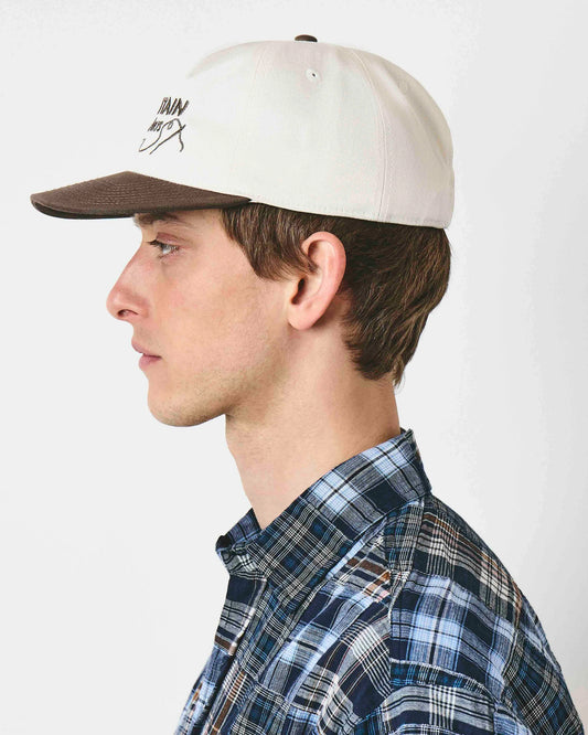 Café Mountain Needles & Thread Cap - White and Brown