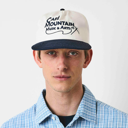 Café Mountain Needles & Thread Cap - White and Navy