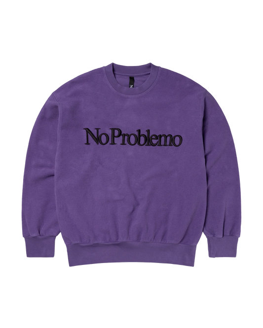 No Problemo Reverse Fleece Sweatshirt - Lilac