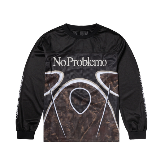 No Problemo Alien L/S Moto Shirt - Black