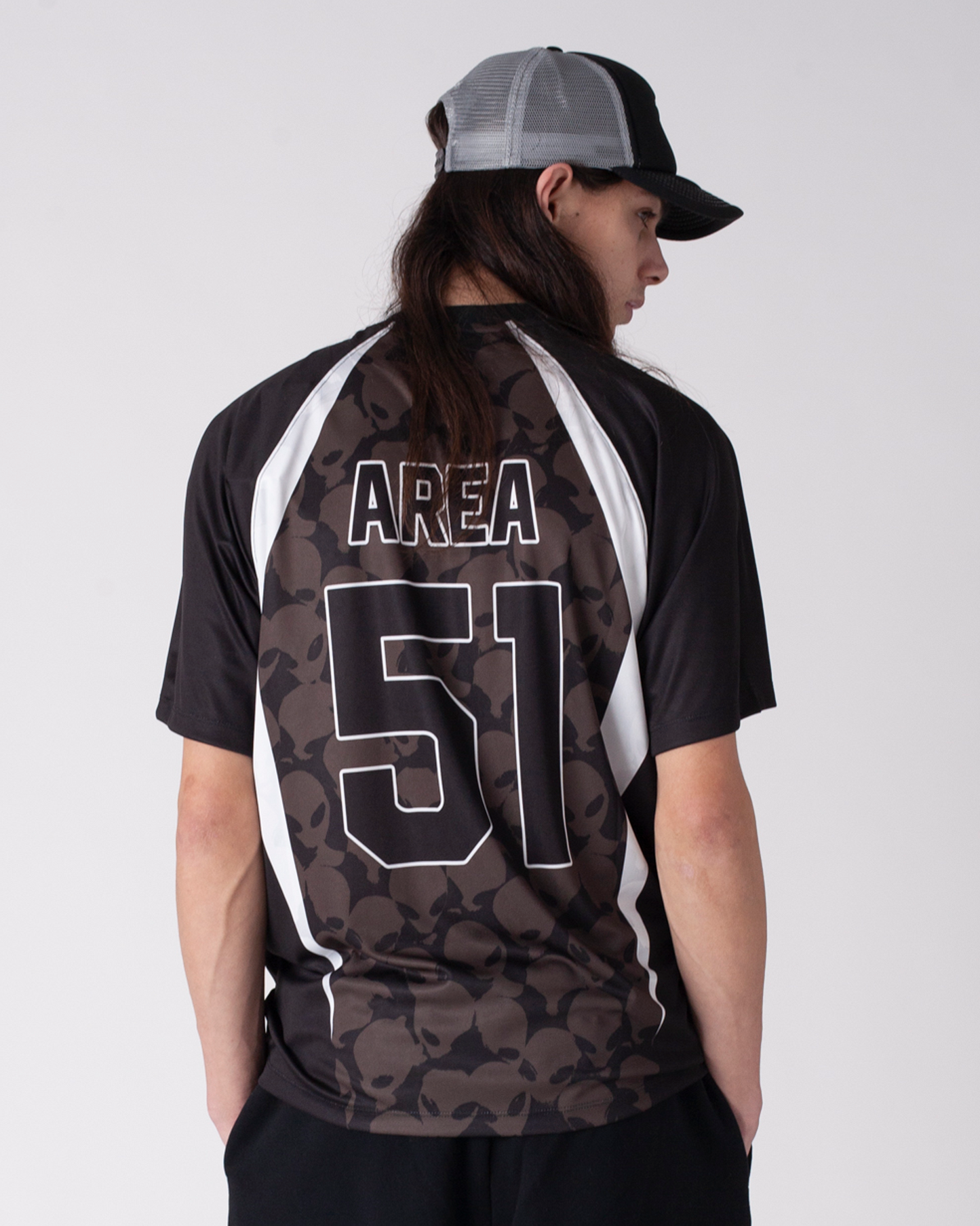 No Problemo Area 51 Football Shirt- Black