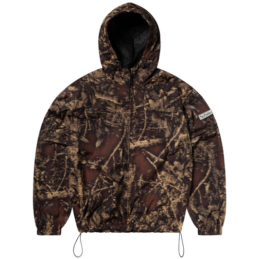 No Problemo Forest Glitch Nylon Jacket - Camo
