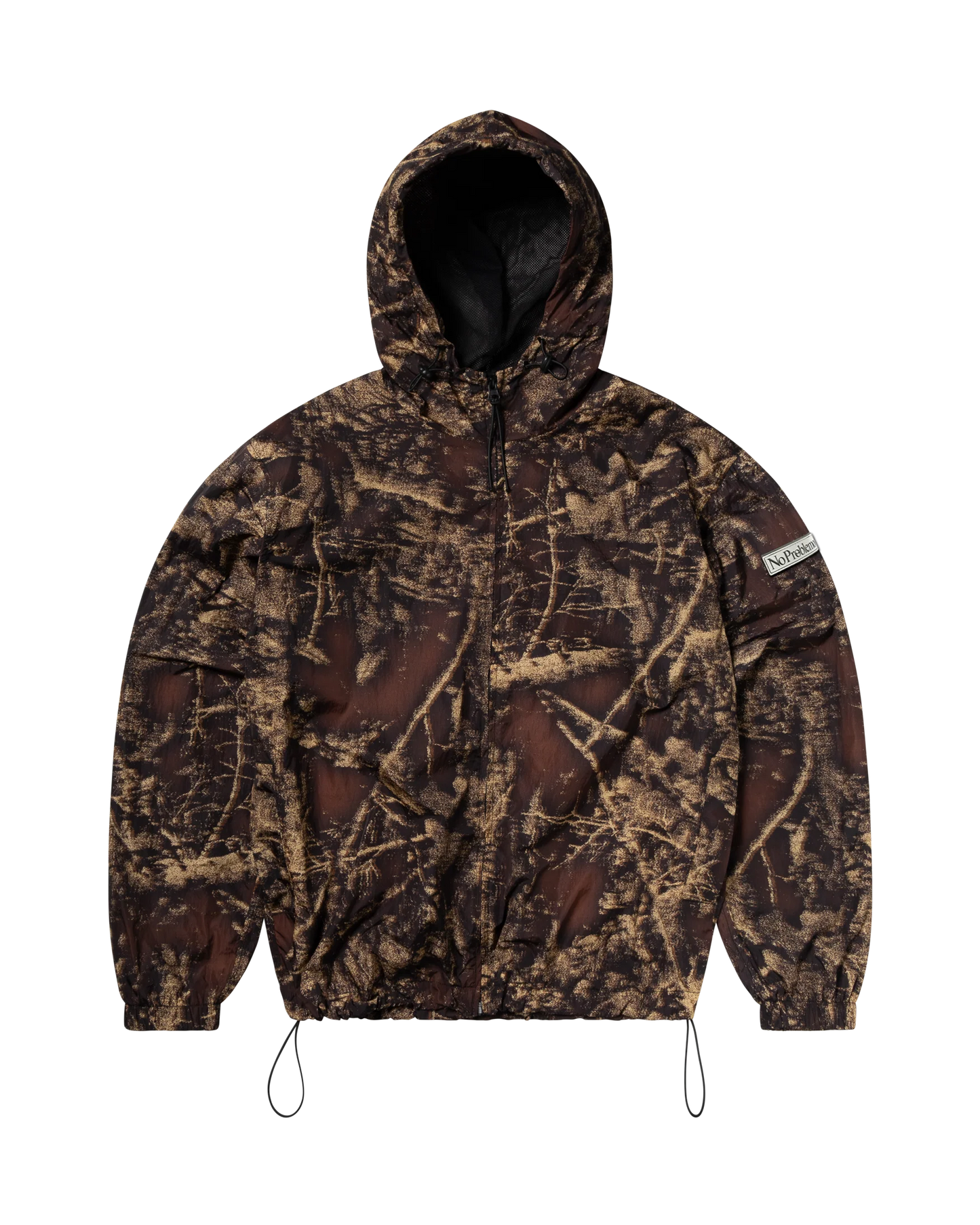 No Problemo Forest Glitch Nylon Jacket - Camo