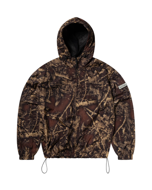 No Problemo Forest Glitch Nylon Jacket - Camo