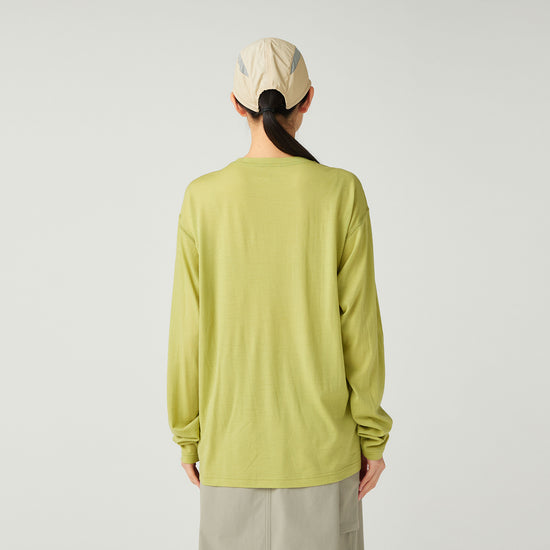 Snow Peak Merino Wool L/S T-Shirt - Light Green
