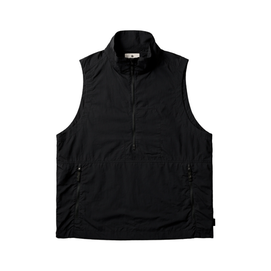 Snow Peak Tussah Utility Storage Vest - Black