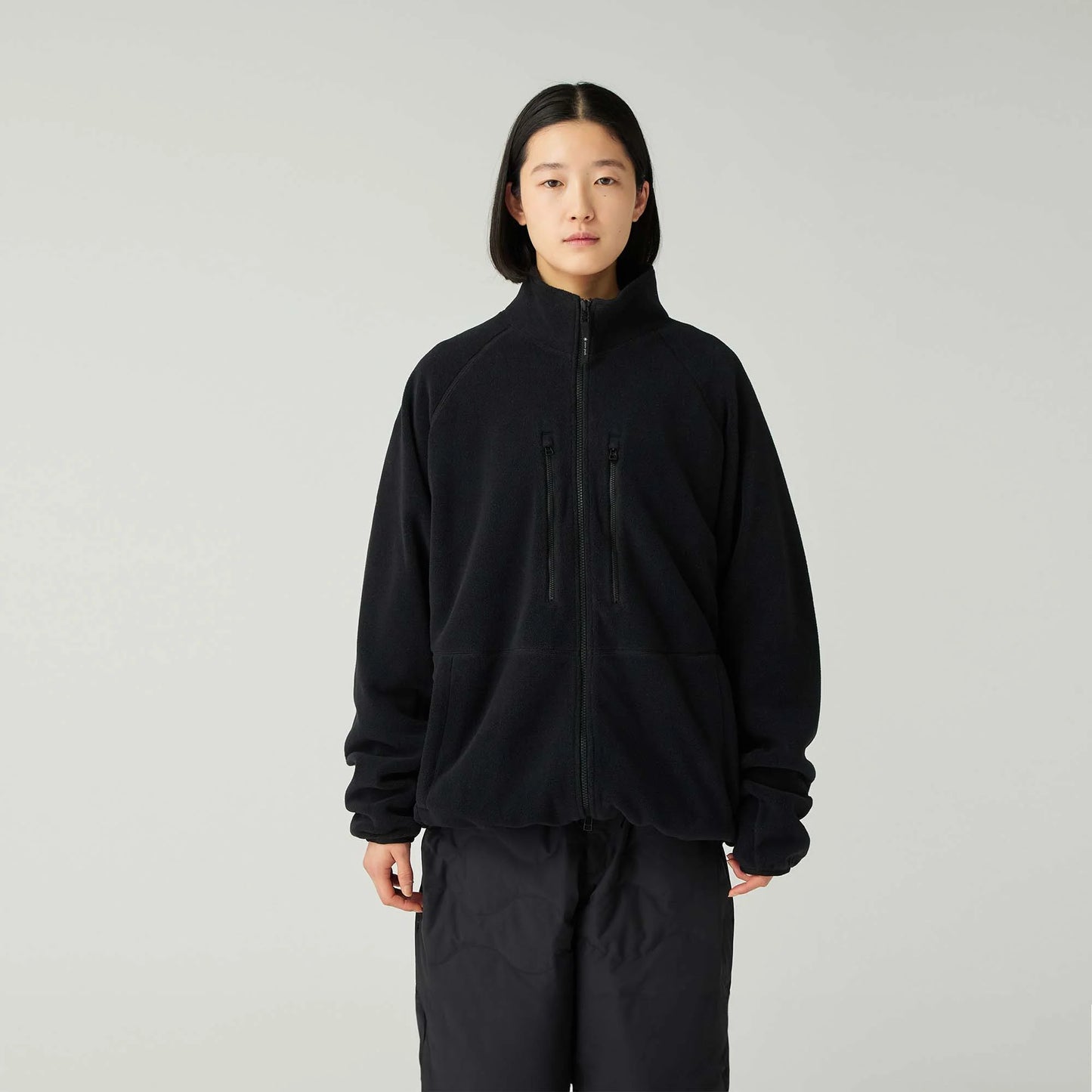 Snow Peak Water-Repellent Fleece Jacket - Black
