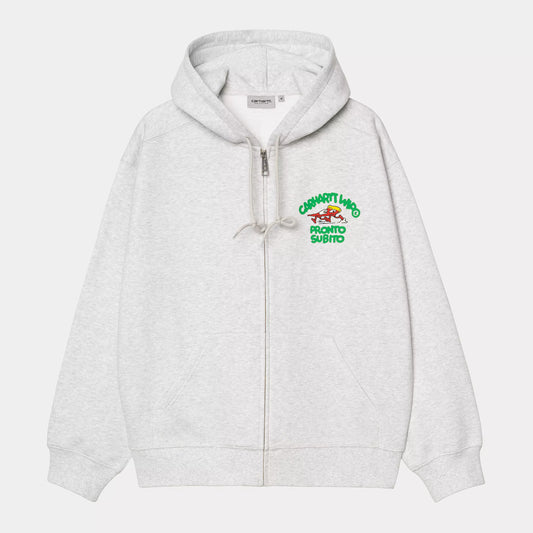 Carhartt WIP Hooded Pronto Full Zip - Heather Grey