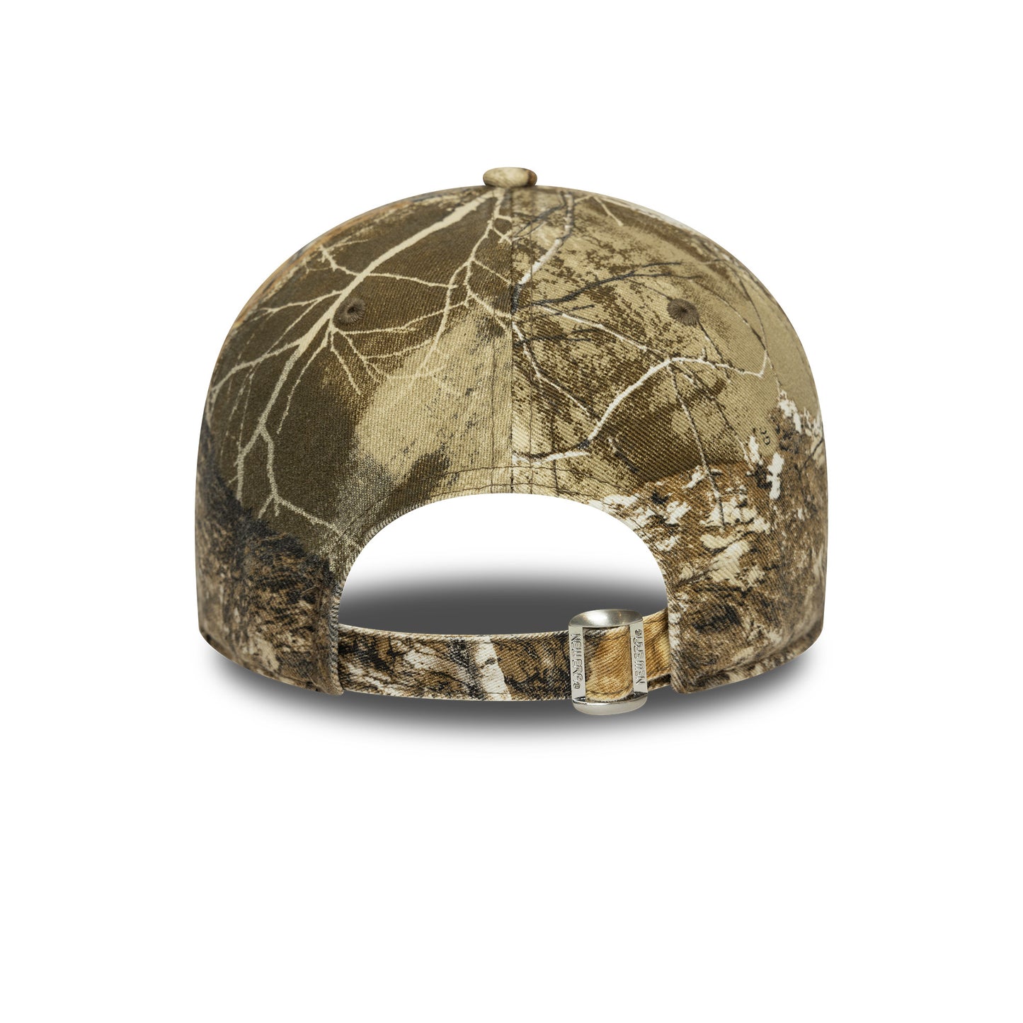 Camouflage-patterned cap on a white background