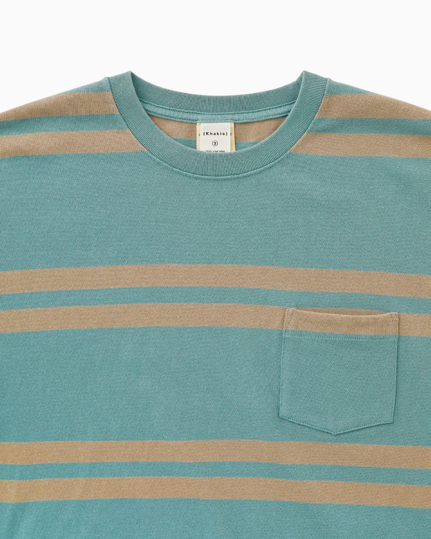 Khakis Bold Stripe S/S T-Shirt - Dusty Green
