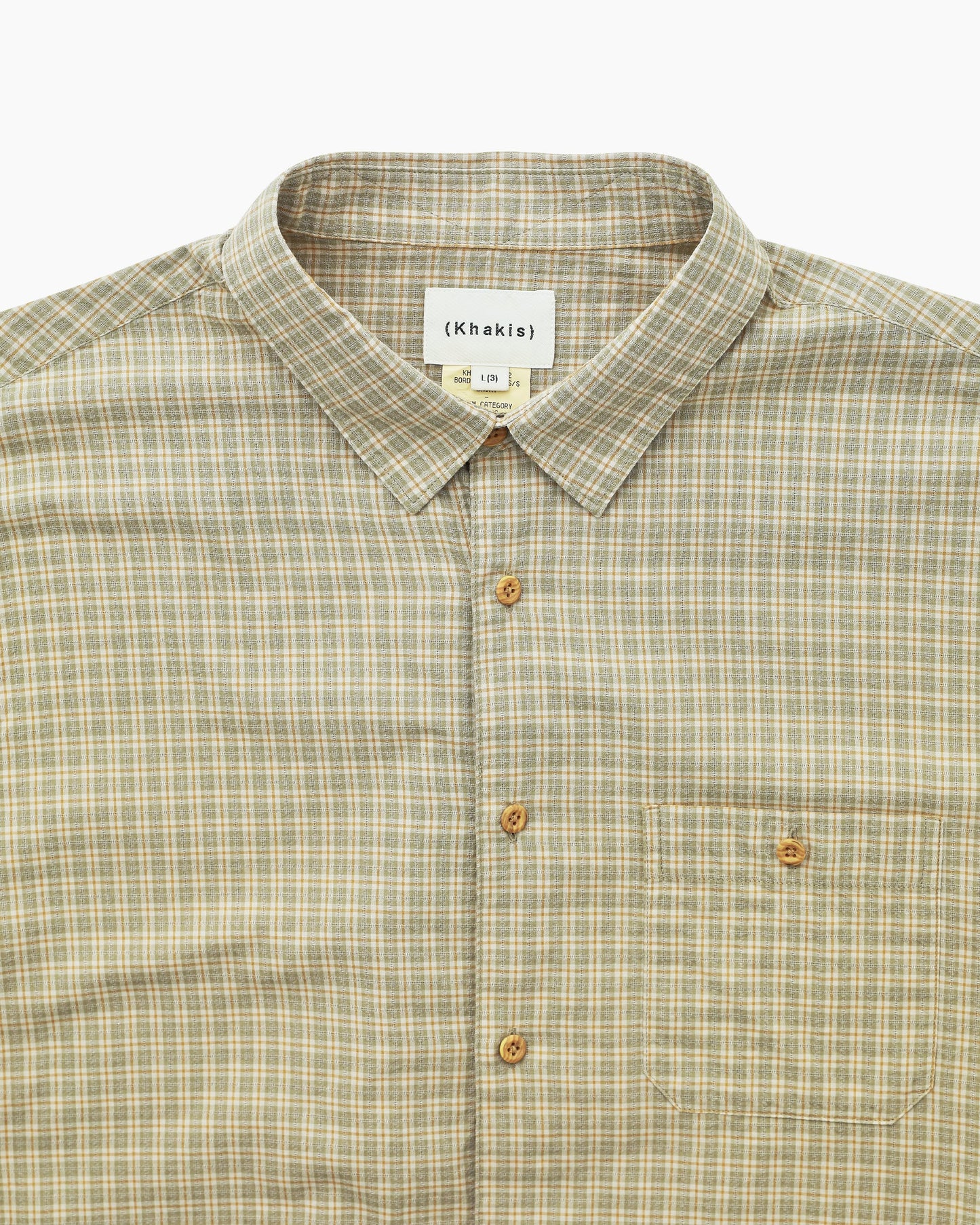 Khakis Border Check S/S Shirt - Green