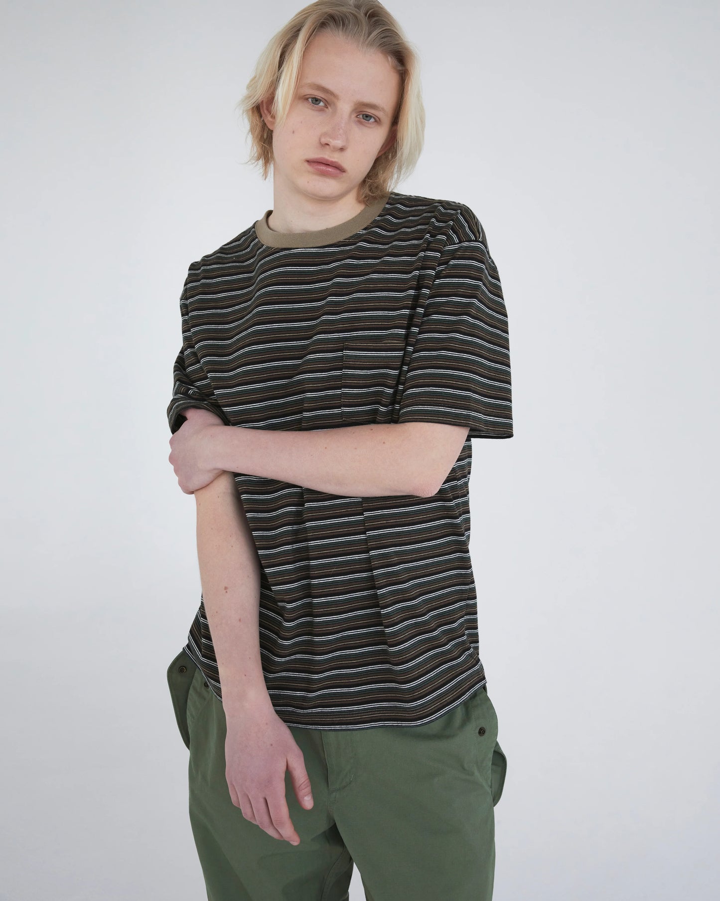 Khakis Border S/S T-Shirt - Brown