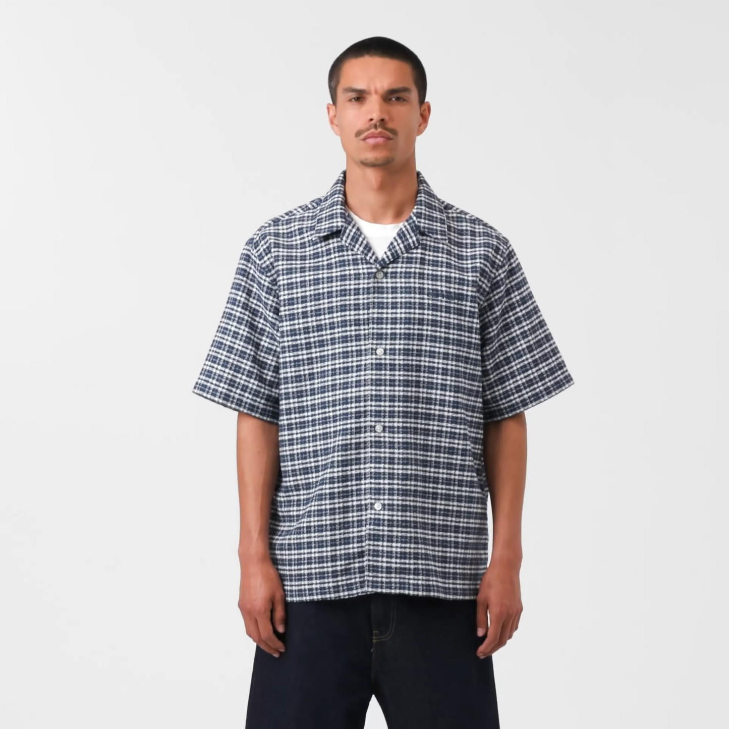 Carhartt WIP S/S Kander Shirt - Blue